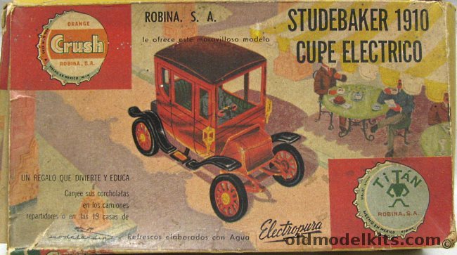 Orange Crush-Revell 1/32 1910 Studebaker Cupe Electro (Electric Coupe) plastic model kit
